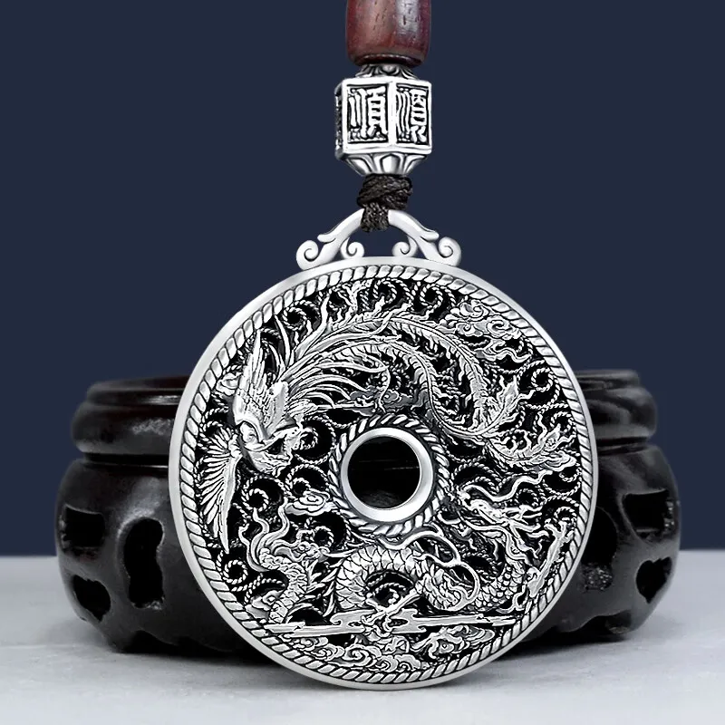 LIUXIN 999 Fine Silver Pendants Unisex-1