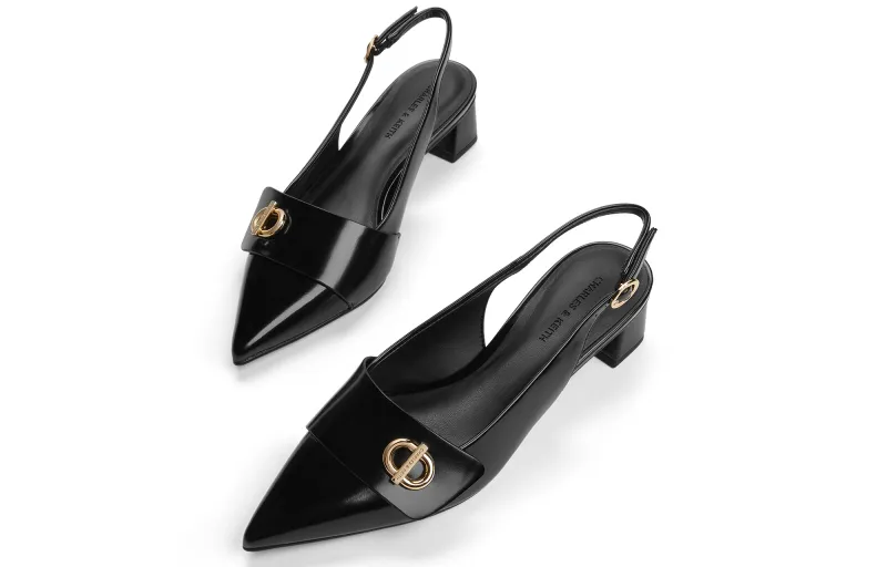 CHARLES&KEITH Small Ck One Strap Sandals 3.6cm Women's-12