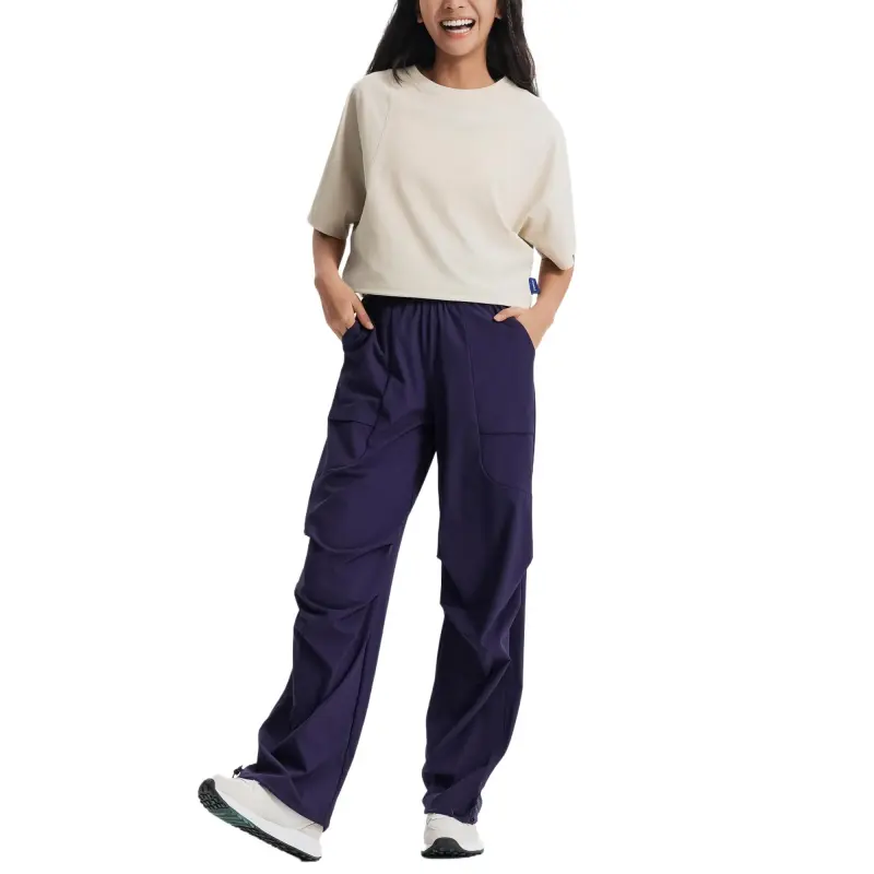 DECATHLON T Shirt Women's Light White Lime Gray-5