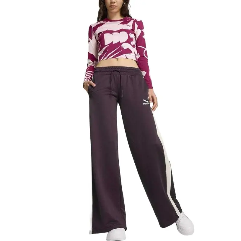 PUMA CLASSICS Regular T Shirt Women's Purple-4