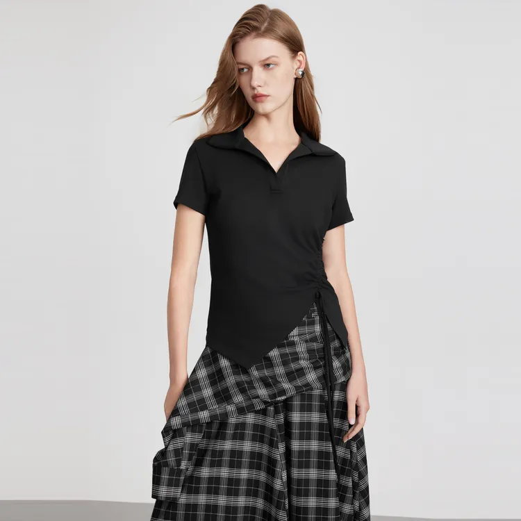 ELLE T Shirts Women's Black-2