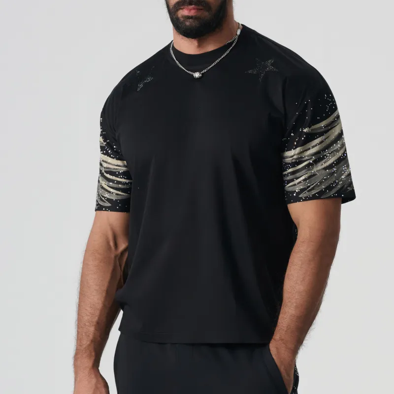 TCH T Shirt Unisex Black With Silver Logo-2