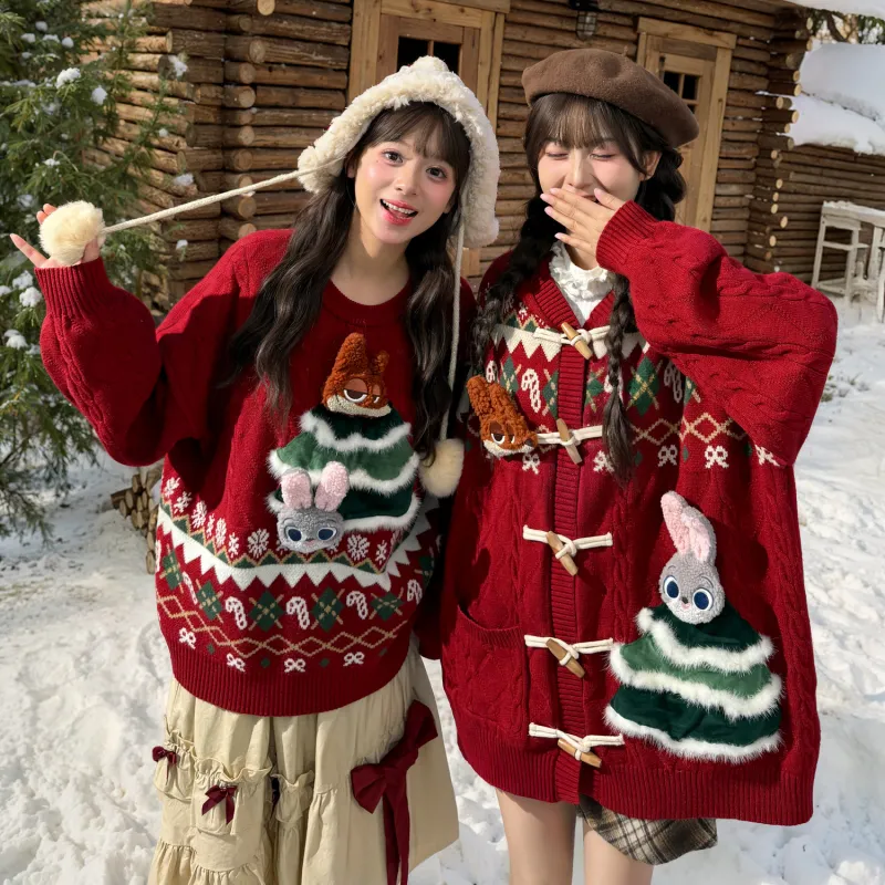 SNBL x Disney Sweater Women's Red-2