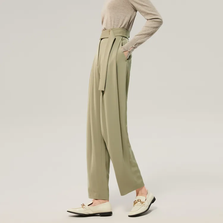 OVV Suit Trousers Women's Light Green B5-4