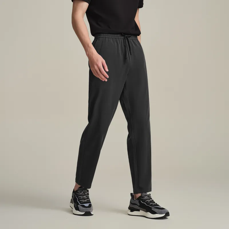 HLA Casual Pants Men's Dark Gray Pattern 20-2