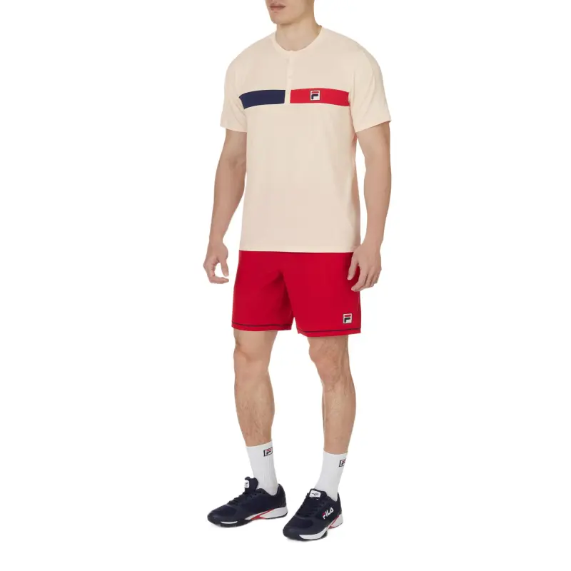 FILA T Shirts Unisex Beige-1