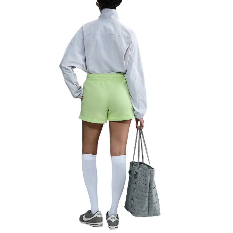 Nike Sportswear Phoenix Fleece Casual Shorts Women's Light Liquid Yellow Green/Canvas-2
