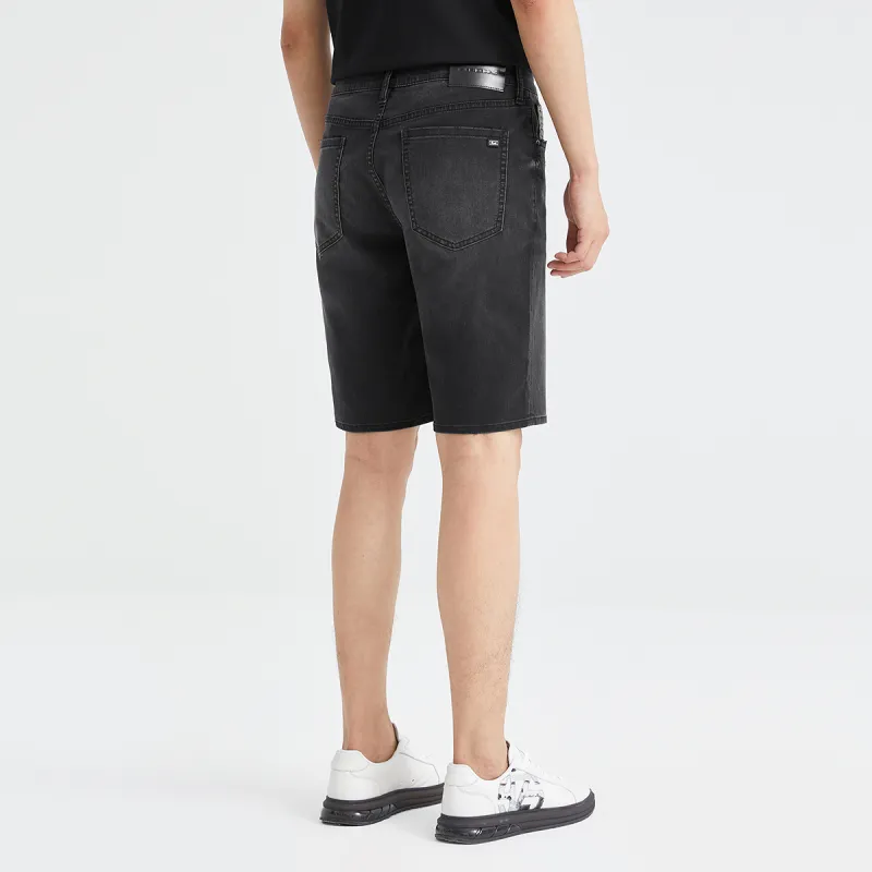 LESS IS MORE Denim Shorts Men's Black 24XST10101-5