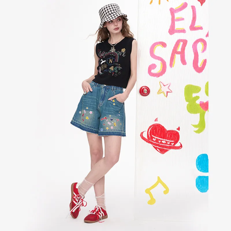 ELF SACK Denim Shorts Women's-7