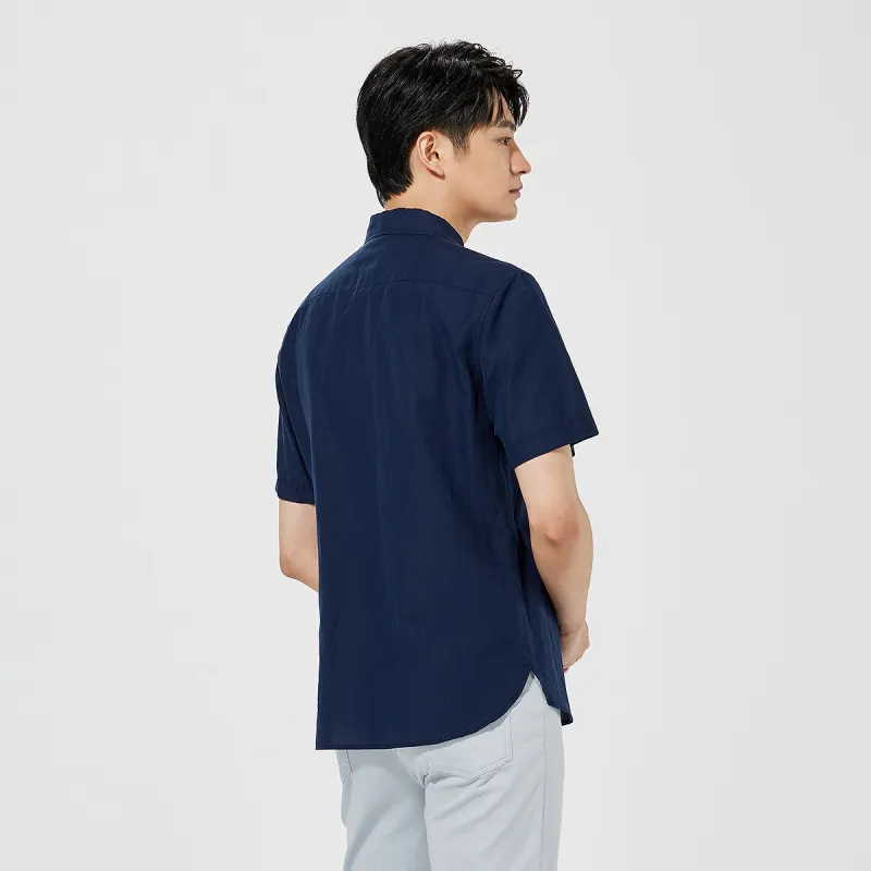 LESS IS MORE Shirts Men Navy Blue 25XXC3151Y-3