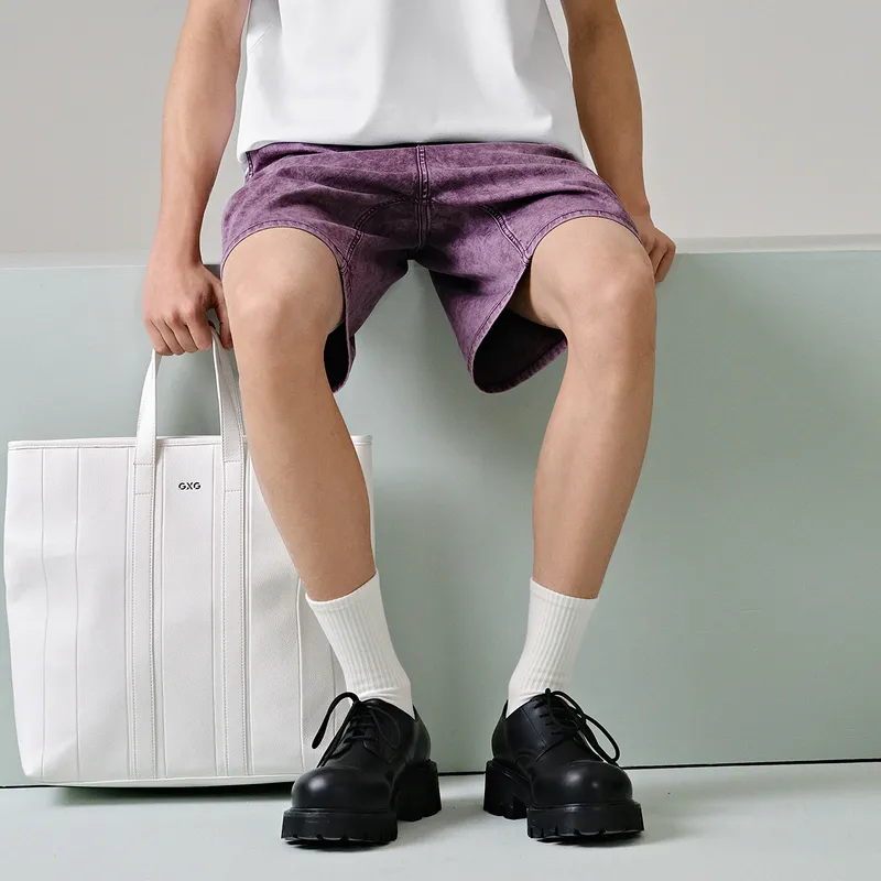 GXG Denim Shorts Men Purple-4