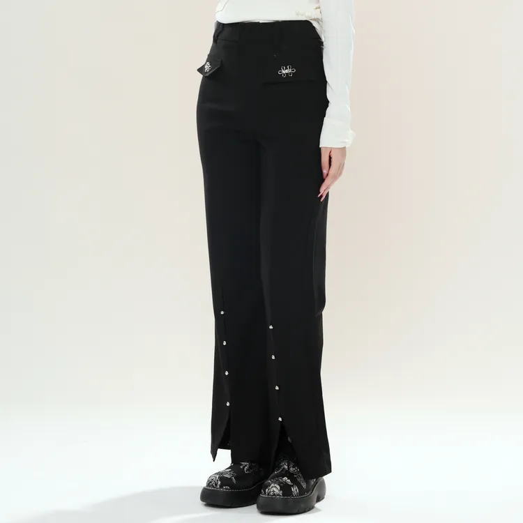 SETIROM Casual Pants Women's Black-3