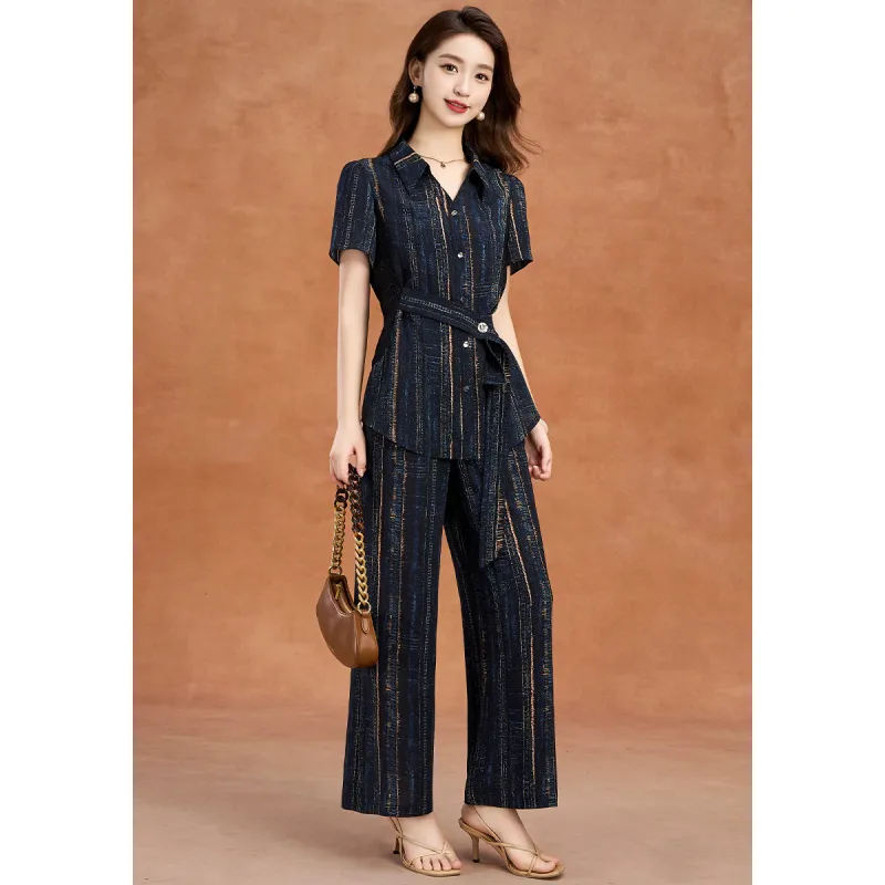 Mylan Casual Suits Women's Navy Blue Collection Brand, Stay Updated With Activity Alerts-2