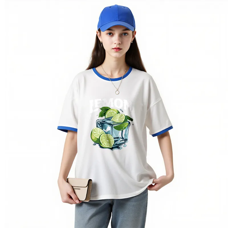 FAIRWHALE Drop Shoulder Sleeve T Shirt Women's-14