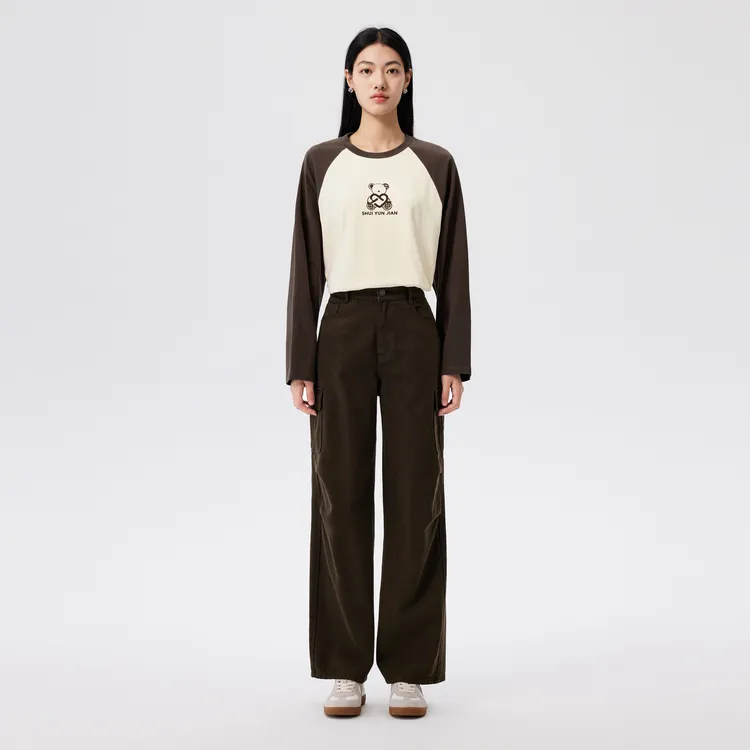 SHUIYUNJIAN T-Shirt Women's Beige Apricot-4