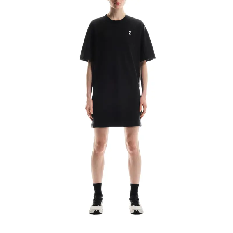 On Club Short Sleeved Dress Women's Black-1