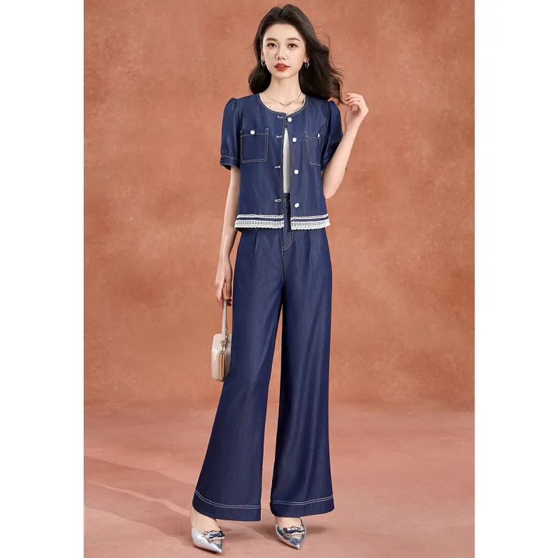 Mylan Casual Suits Women's Blue-5