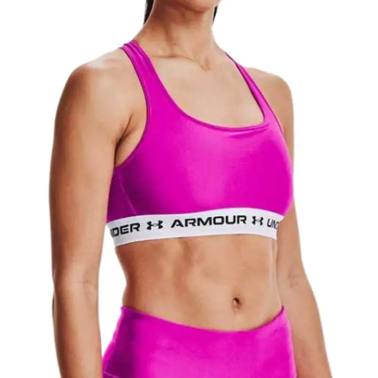 Under Armour CrossbackHeatGear Armour® Mid Sports Underwear Women's Pink-2