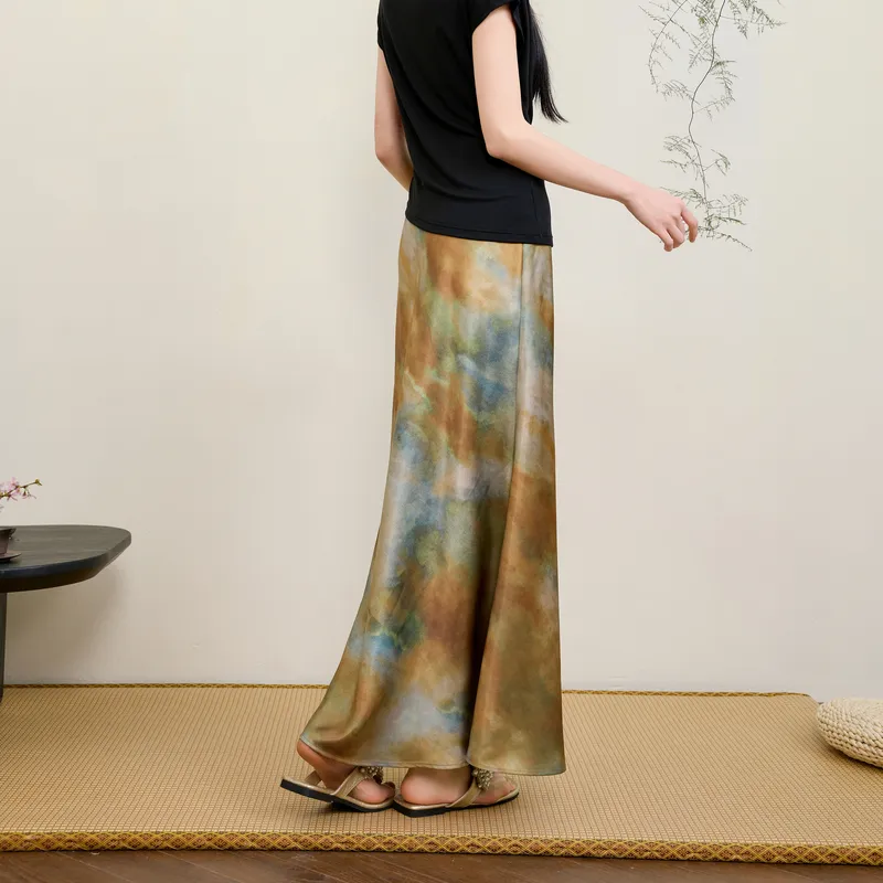 3COLOUR Casual Long Skirt Women's-4