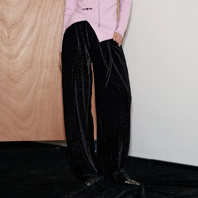 ELF SACK Casual Wide Leg Pants Women's-3