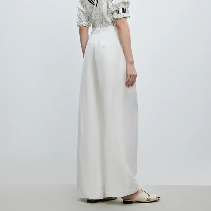 ONLY Casual Pants Women's A43 Cream White-4