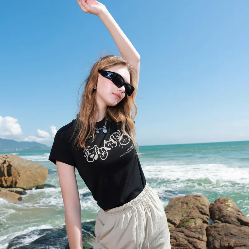 3COLOUR Regular T Shirt Women's-4