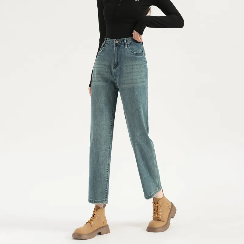 FAWENXIANGZI Jeans Women's Blue-5