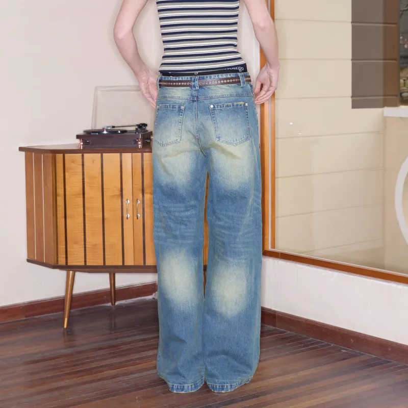 Cassesango X ANTERIORLOVED Jeans Unisex Blue-6