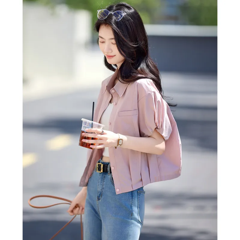 Still quiet Shirts Women's Pink-3