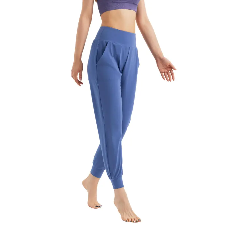 DECATHLON Sports Pants Women's Gray Slate Blue-2