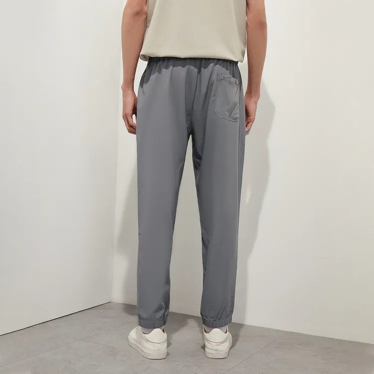HLA Casual Pants Men Light Green Pattern E7-3