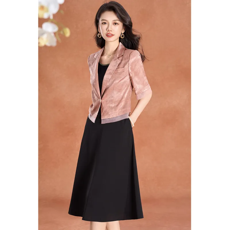 Mylan Two Piece Skirt Sets Women's Pink-4
