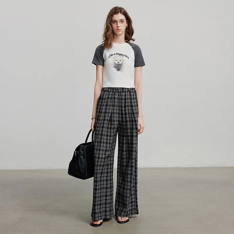 Initial Language Casual Pants Women's-9