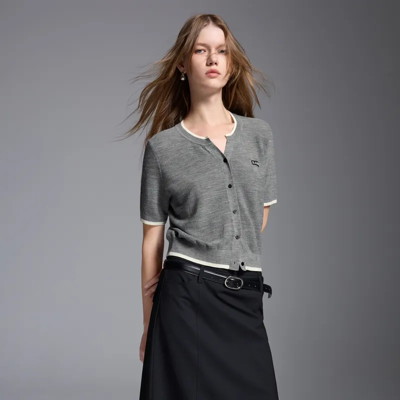 3COLOUR Knitwear Women's Heather Gray-2