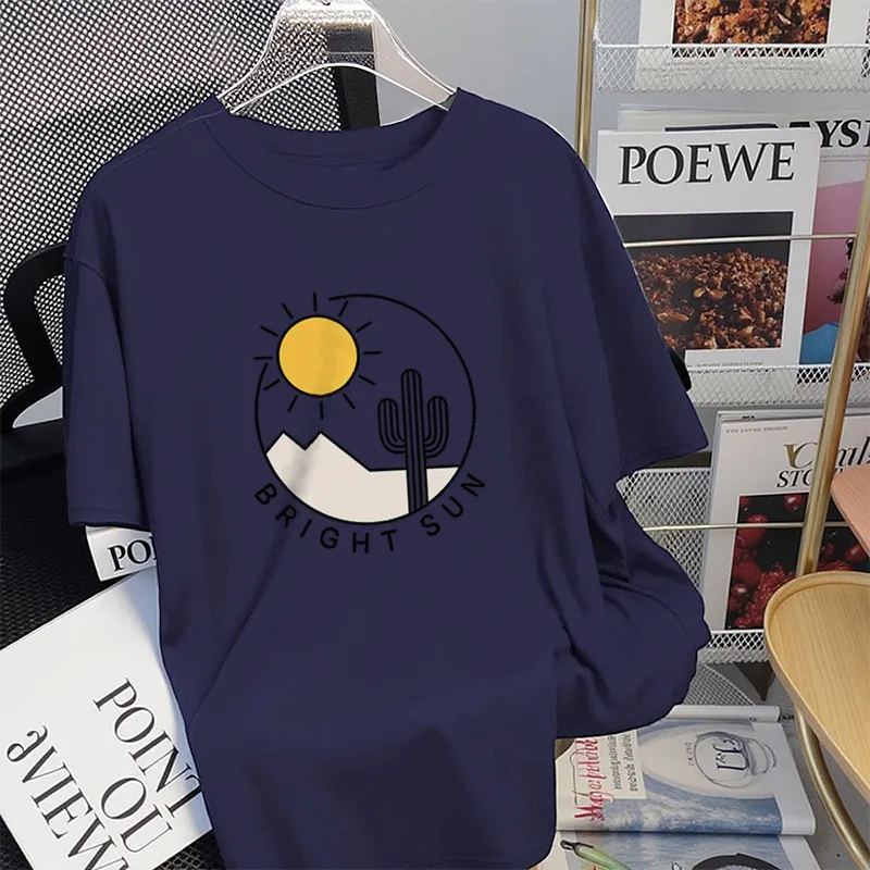 FAIRWHALE Drop Shoulder Sleeve T Shirt Women's-11