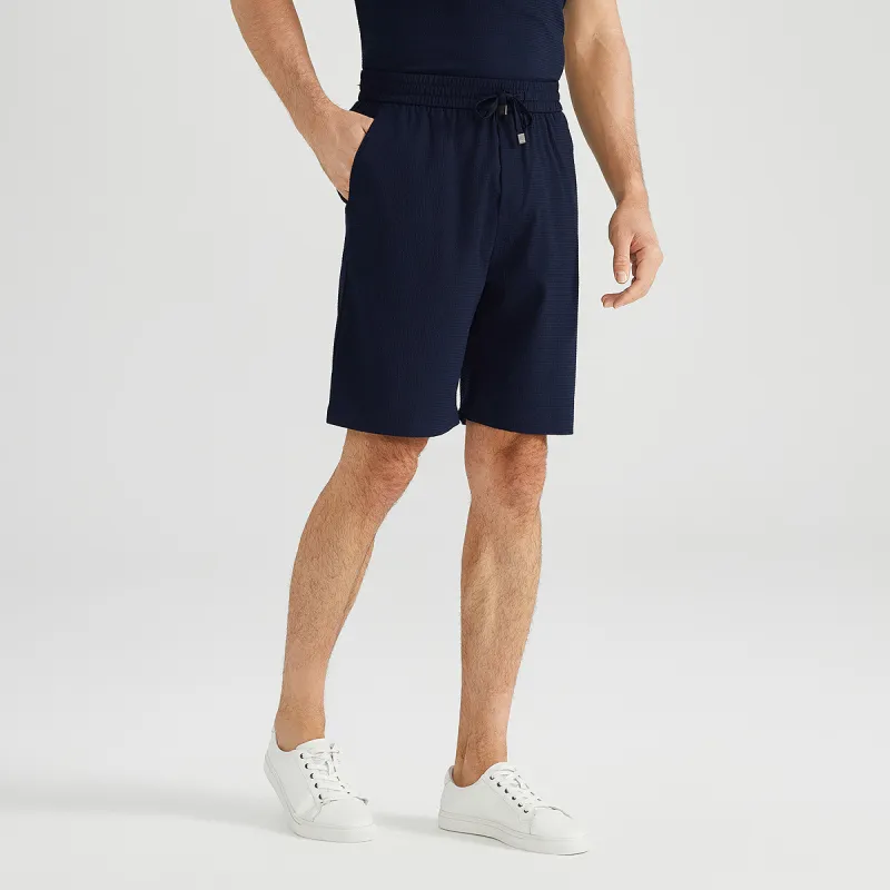 Satchi Casual Shorts Men's Navy Blue-3