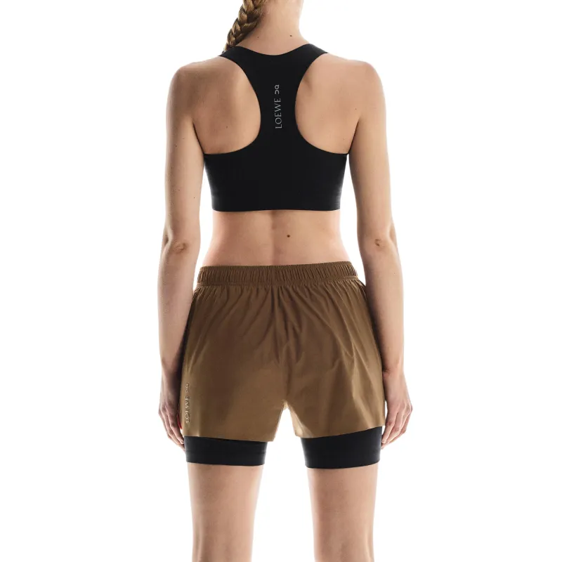 On x LOEWE Performance SS25 Sports Shorts Women's Umber-2