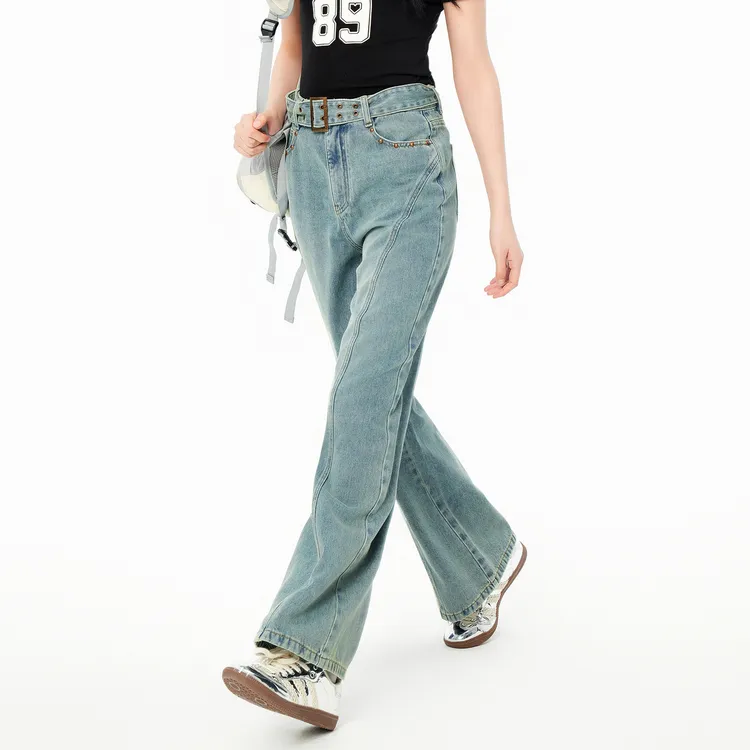 LEDIN Jeans Women's Denim Blue-4