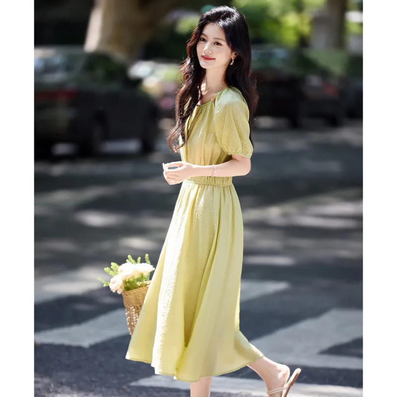Still Quiet Short Sleeved Dress Women's-2