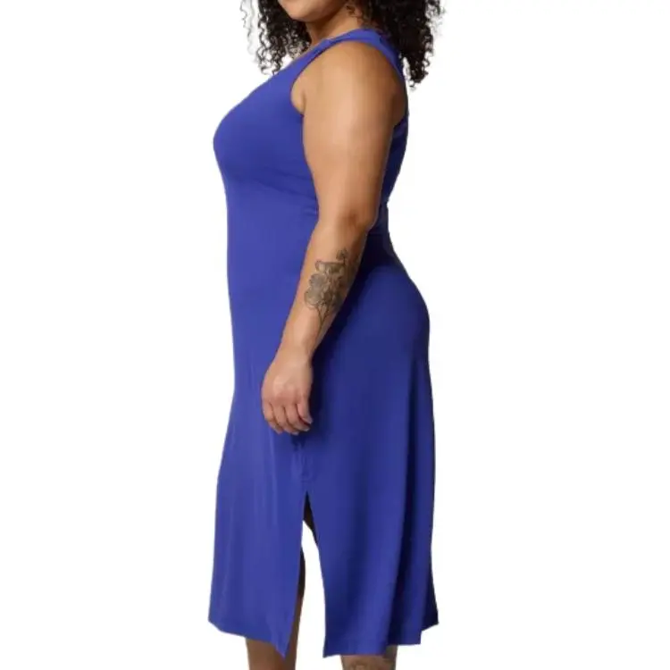 Columbia Chill River Sleeveless Dress Women's Iron Thread Lotus Blue-2