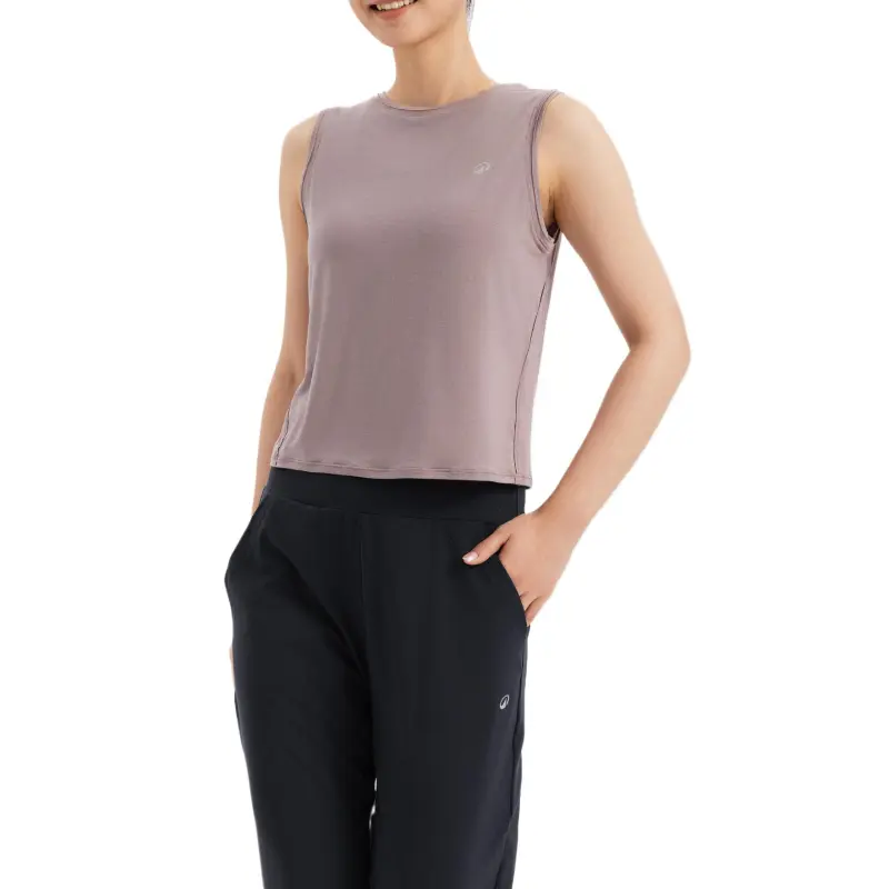 DECATHLON Yoga Tank Top Women's Matte Umber-1