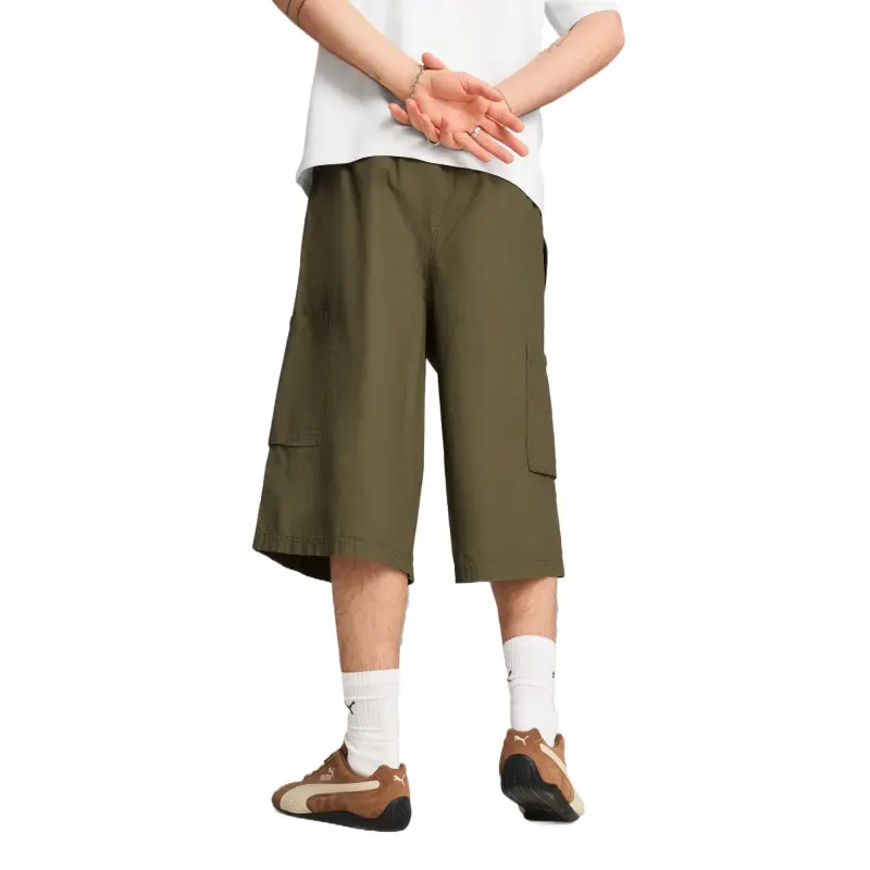 PUMA FutureArchive Cargo Shorts Unisex Green-3