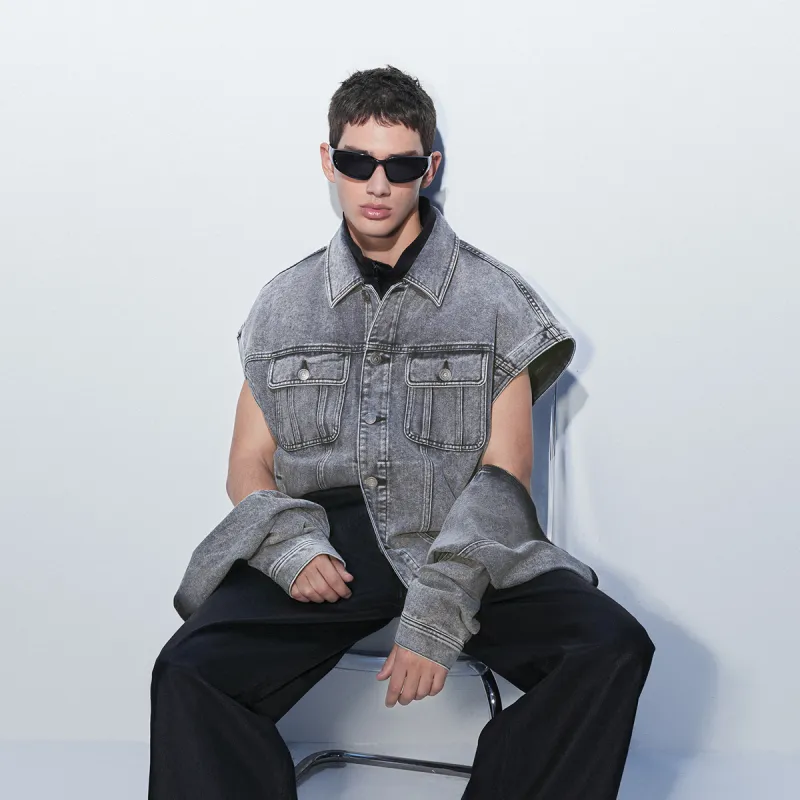 JACK JONES· Jacket Men's Light Denim Gray-5