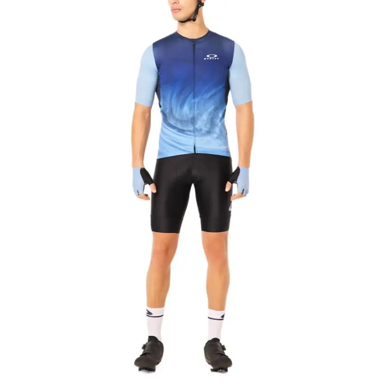 Oakley Endurance Dazzle Camo Cycling Clothing Men's Gradient Swirl Blue/Light Blue-7