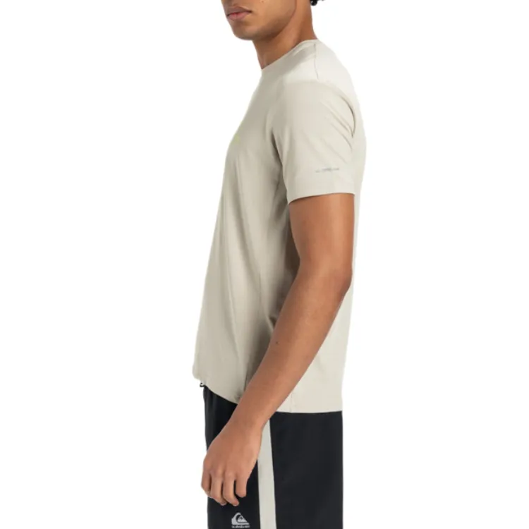 Quiksilver Lap Time T Shirt Men's Gray White-4