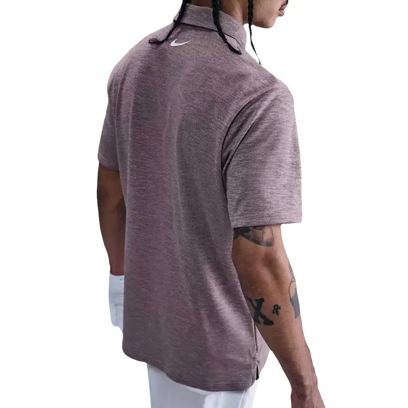 Nike Dri Fit Polo Shirts Men Gray Purple-1