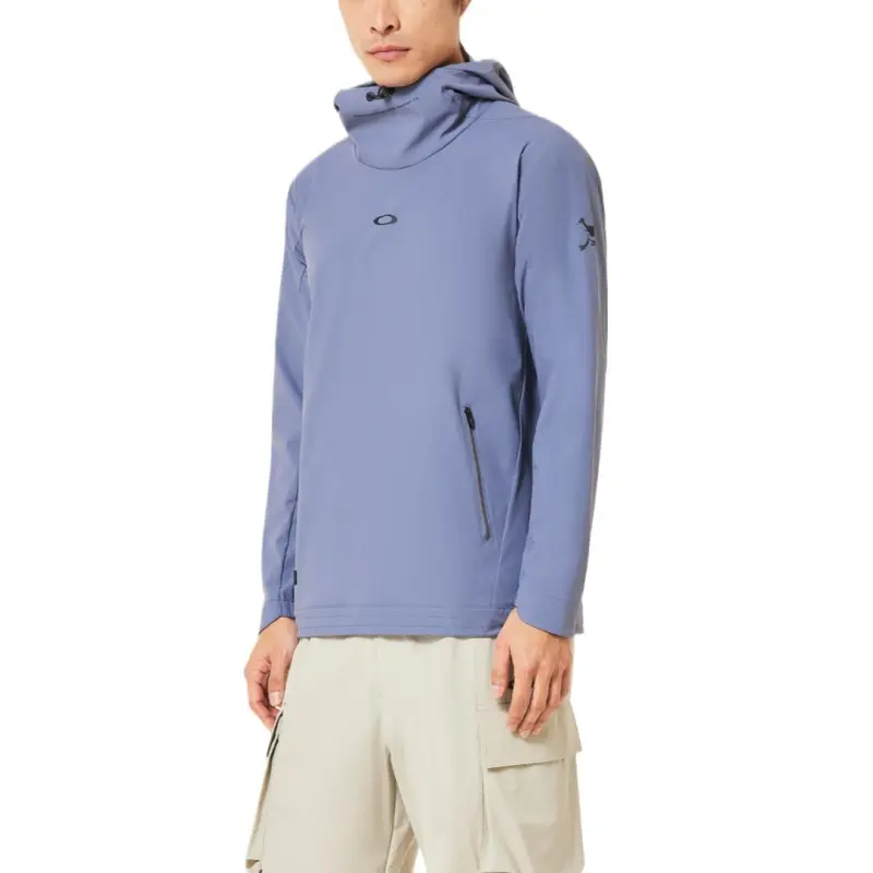 Oakley Skull Trusty Pullover Hoodie Sweatshirt Men's Blue Tar-5