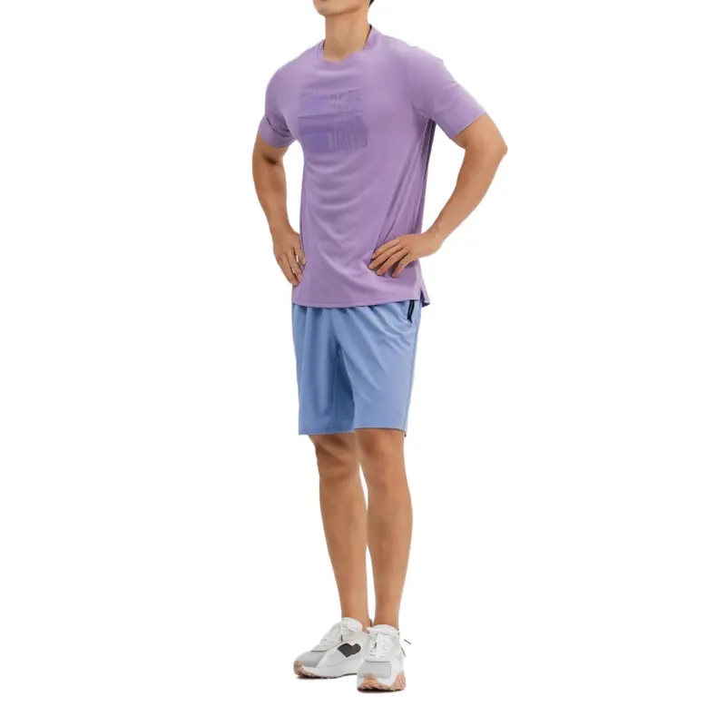DECATHLON DOMYOS T Shirt Men's Dark Eggplant-3