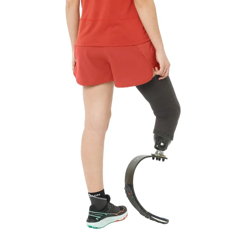 SALOMON Cross 2in1 AdvancedSkin ActiveDry Sports Shorts Women's Orange Red-3