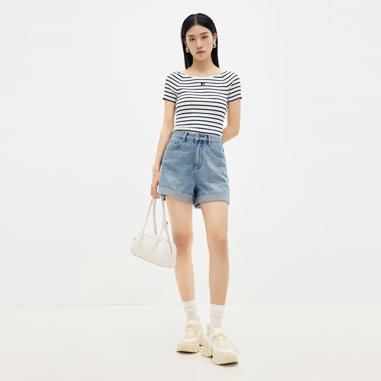 SHUIYUNJIAN Denim Shorts Women's-4